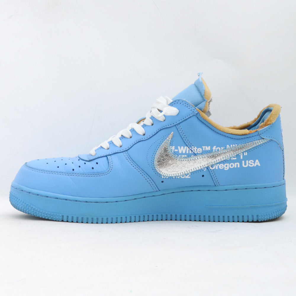 NIKE x OFF-WHITE Air Force 1 Low Blue Sneakers Size 28.5cm