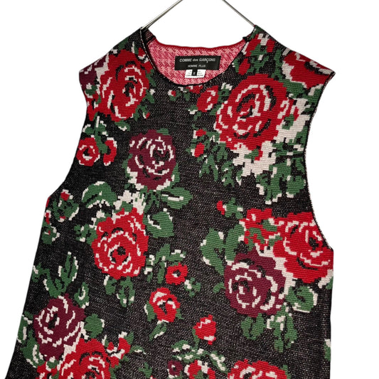 COMME des GARCONS HOMME PLUS 22SS Rose Knit Vest Size M