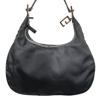 GUCCI 01SS Tom Ford 2way Nylon Leather Hobo Bag