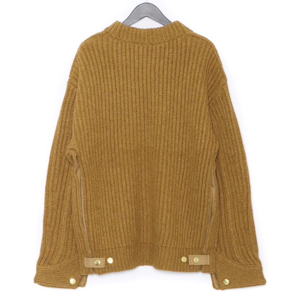 Carhartt Wip Sacai x 23AW Knit Pullover Detroit Beige Size 4