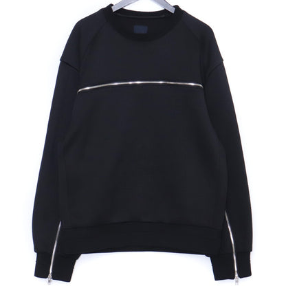 JUUN.J Zip Pullover Hoodie Black Size 44