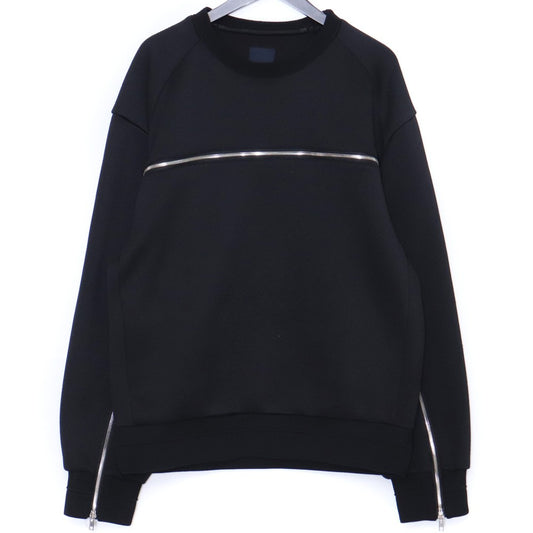 JUUN.J Zip Pullover Hoodie Black Size 44
