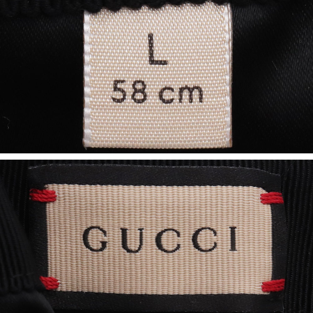 GUCCI Mohair Baseball Cap Black Size L