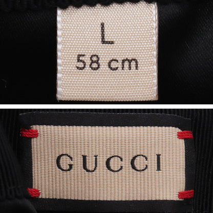 GUCCI Mohair Baseball Cap Black Size L