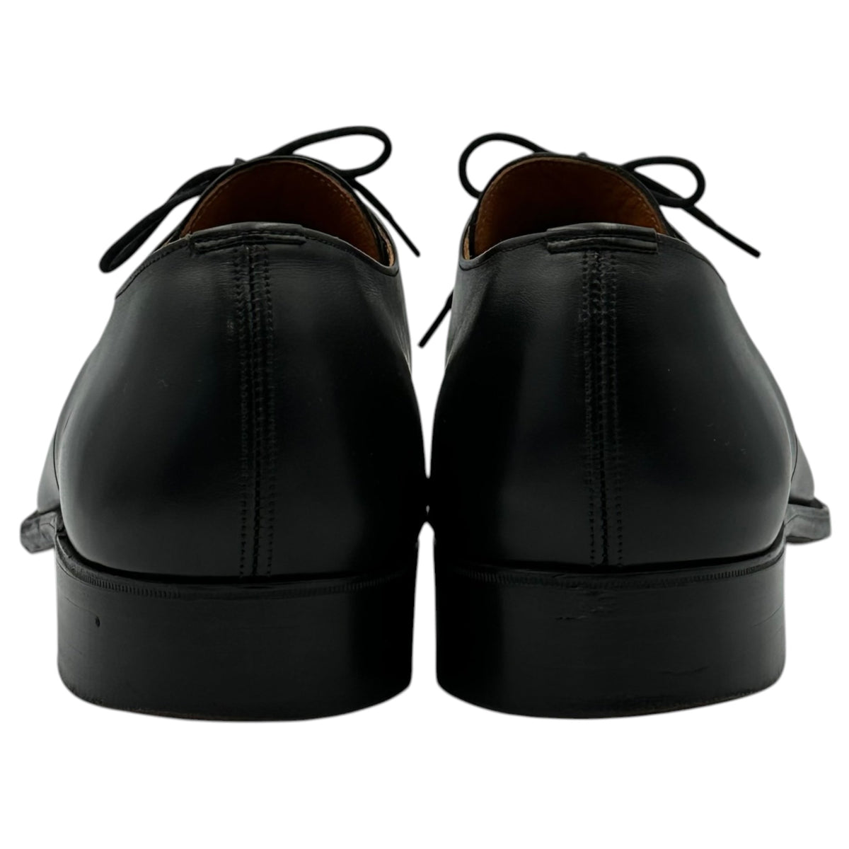 Tricker's 70s Vintage Plain Toe Shoes Black Size 7 1/2