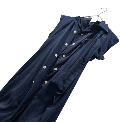 COMME des GARCONS 08SS Hem Drawstring Dress Navy Size SS