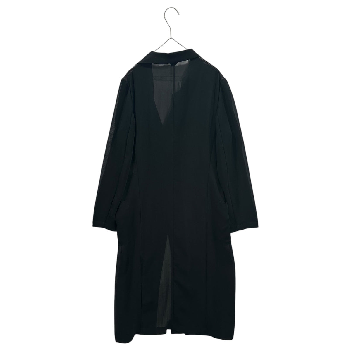 COMME des GARCONS 99SS Poly Sheer Long Coat Size FREE