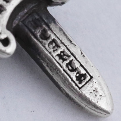 HEARTS STACK DAGGER V2 Dagger Charm Silver Size F