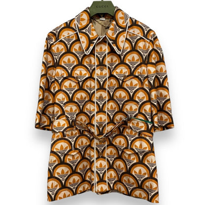 GUCCI × ADIDAS 22SS Interlocking G Shirt Beige Size 50