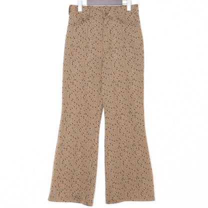 NEEDLES Jacquard Boot-Cut Casual Pants Brown Size 2