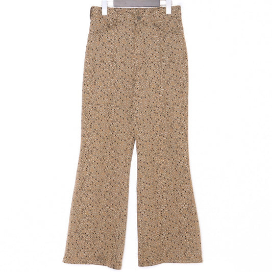 NEEDLES Jacquard Boot-Cut Casual Pants Brown Size 2