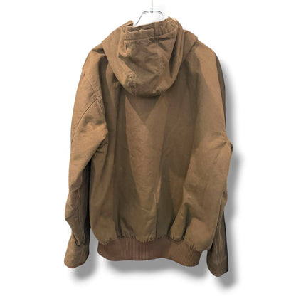 CARHARTT Washed Duck Insulated Active Jacket Brown Size L