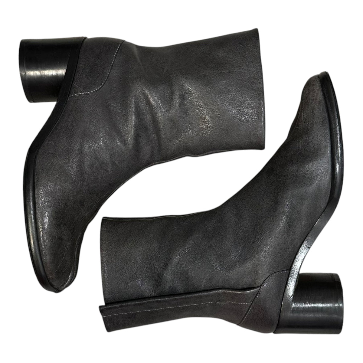 MAISON MARGIELA Tabi Ankle Boots Charcoal Gray Size EU 41