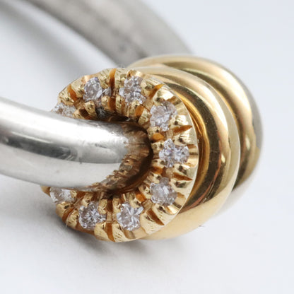 SPINELLI KILCOLLIN Ara SG Deux 18K Gold Hoop Earrings Size F