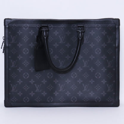 Louis Vuitton Soft Trunk Briefcase Monogram Black Bag Size F