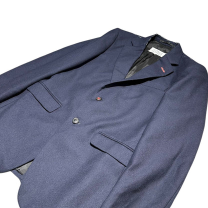MAISON MARGIELA 22AW Stitch Wool Blazer Navy Jacket Size 44