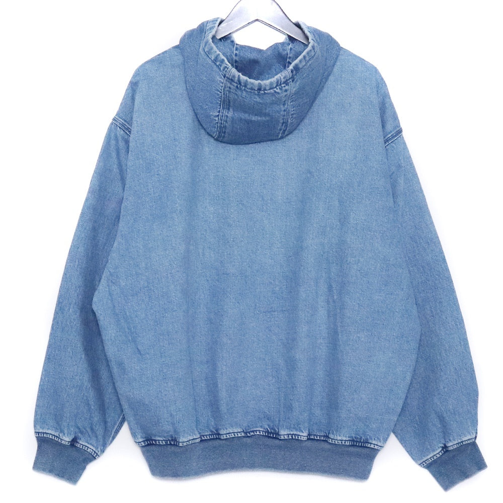 REMI RELIEF NAVY LABEL Denim Zip Hoodie Used Blue