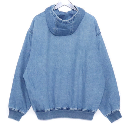 REMI RELIEF NAVY LABEL Denim Zip Hoodie Used Blue