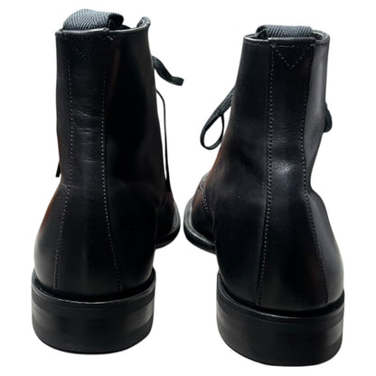SANDERS B.G.S Apron Derby Boots Black U-Tip Size 6 1/2