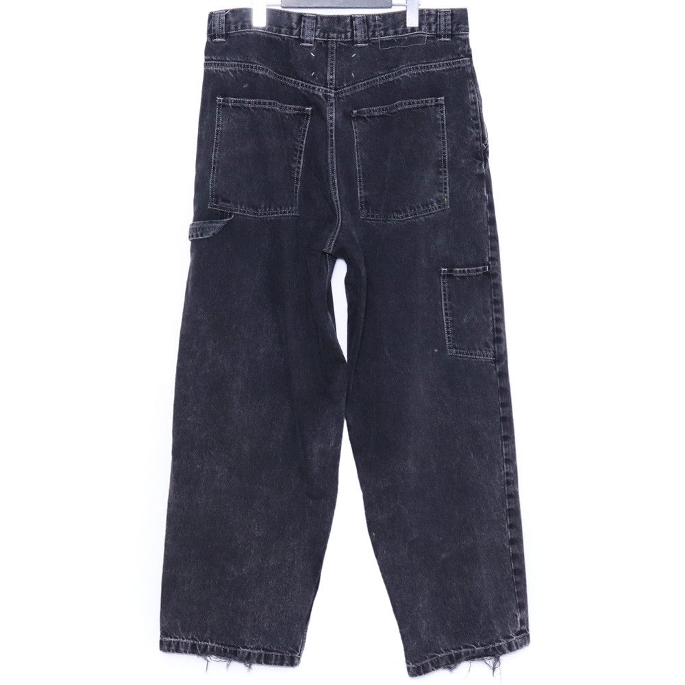 MAISON MARGIELA 23AW Black Painted Jeans Size 30