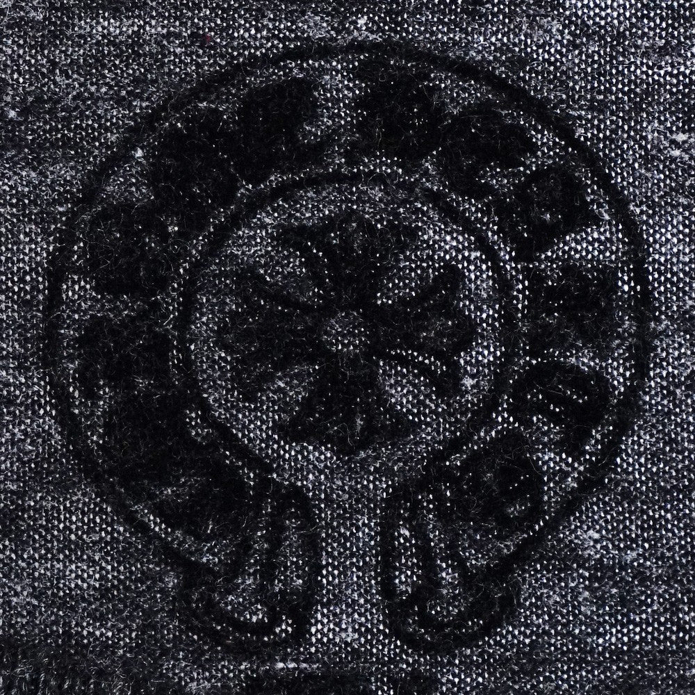 CHROME HEARTS Old Henry Neck Floral T-Shirt Gray Size XL