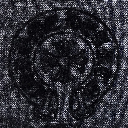 CHROME HEARTS Old Henry Neck Floral T-Shirt Gray Size XL