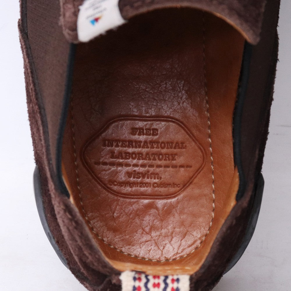 VISVIM GORNERGRAT-FOLK Suede Chelsea Boots Brown Size 9