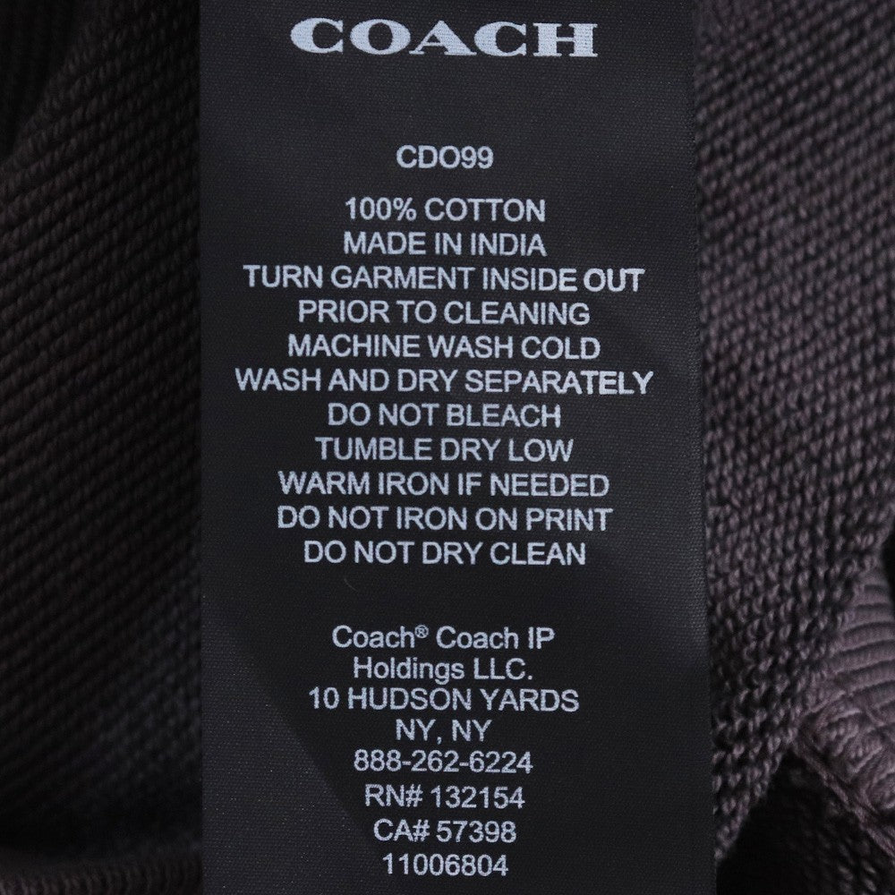 Coach Dice Relaxed Hoodie Gray Size M