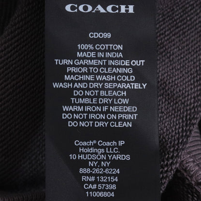 Coach Dice Relaxed Hoodie Gray Size M
