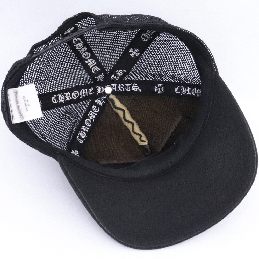 CHROME HEARTS TRUCKER CAP Mesh Cap Black Size F
