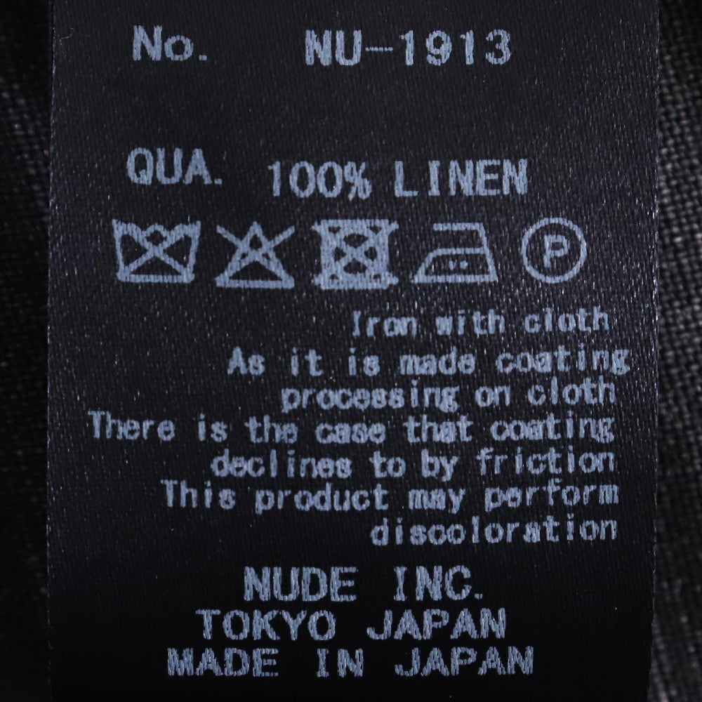 Nude: Masahiko Maruyama Linen India Ink Cargo Pants Size 3