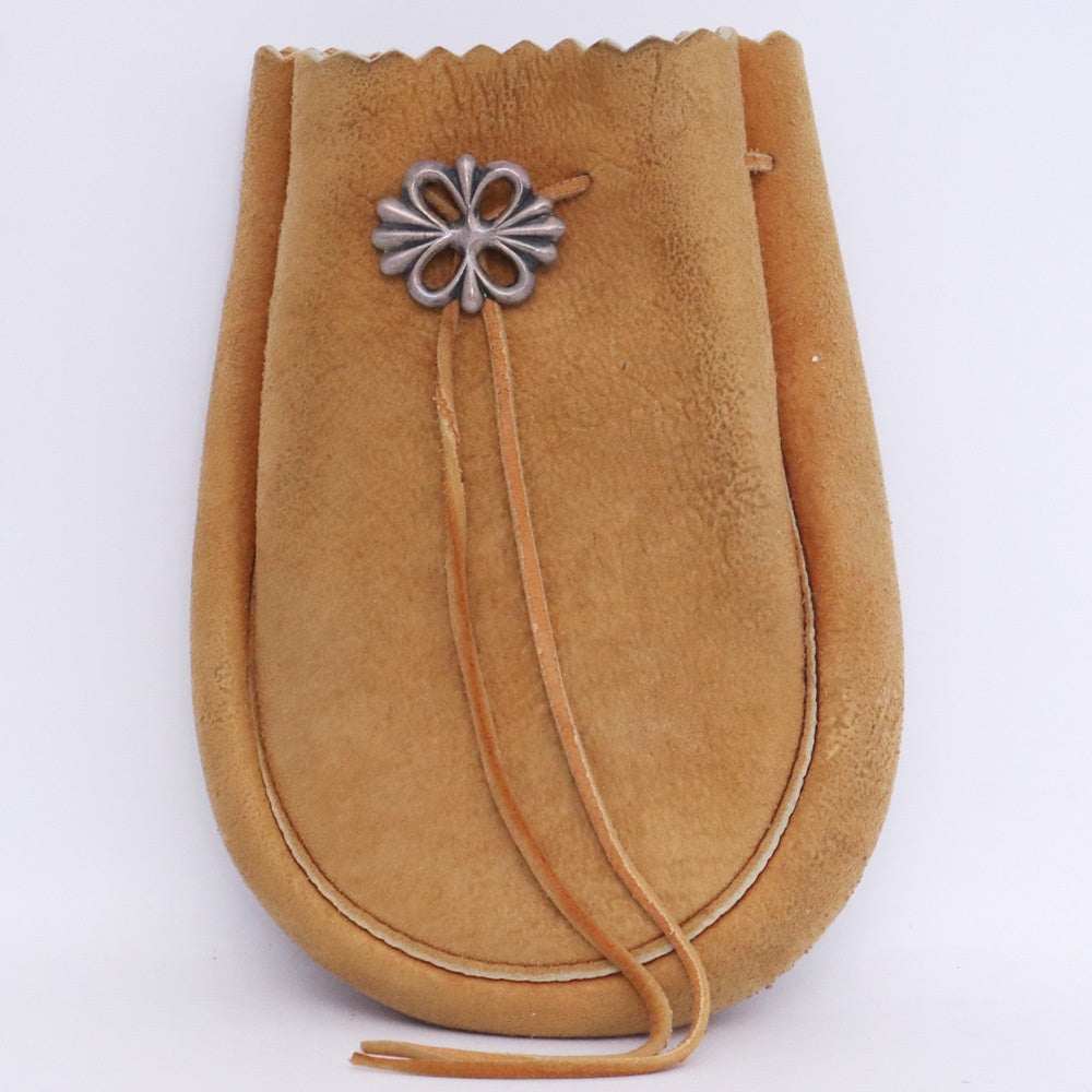Goro's OLD Butterfly Concho Drawstring Pouch Smoke Size L