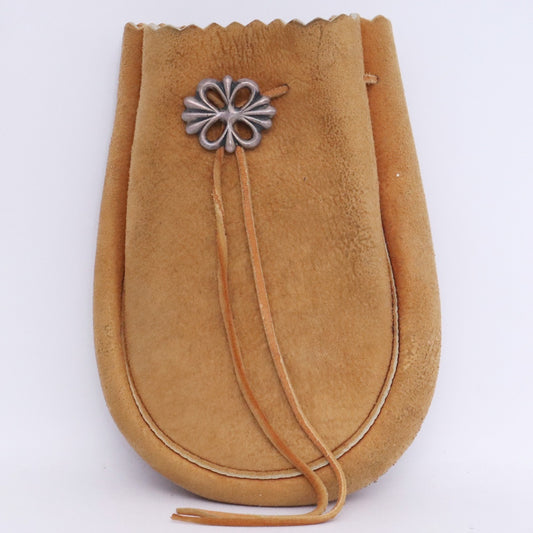 Goro's OLD Butterfly Concho Drawstring Pouch Smoke Size L