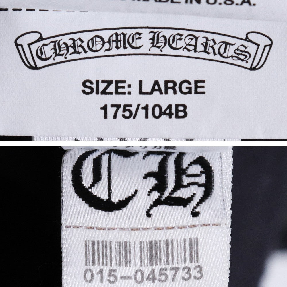 CHROME HEARTS Y NOT Cemetery Cross Sweatshirt Black Size L