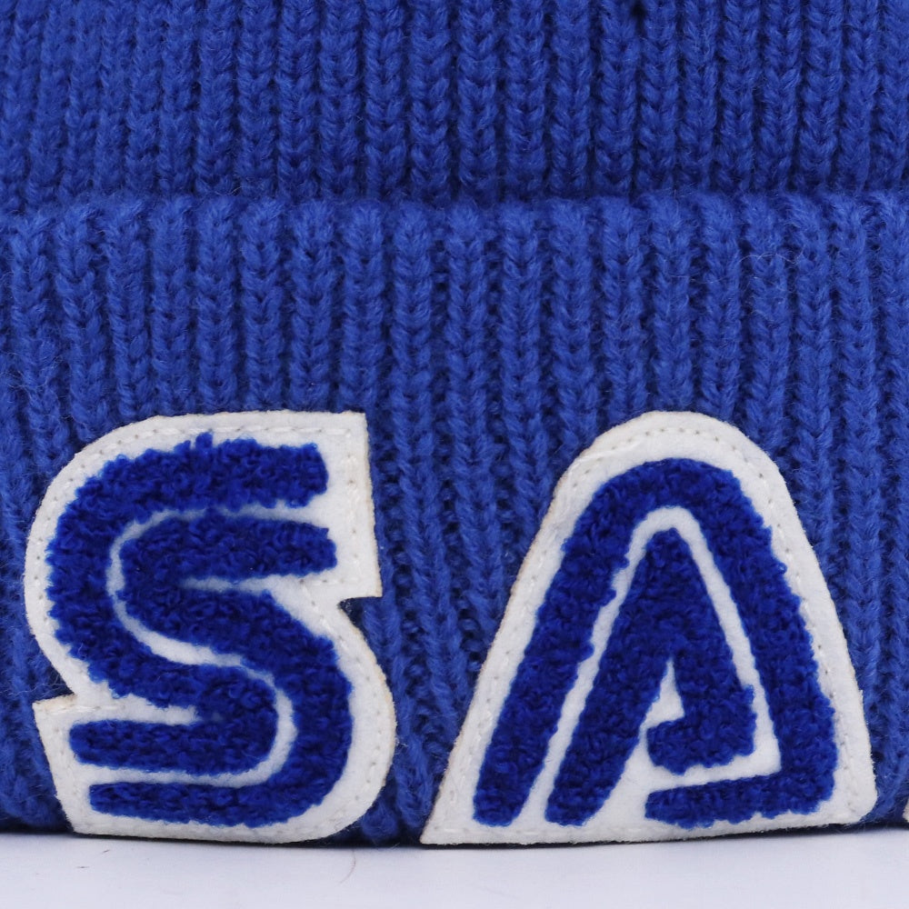 SAINT MICHAEL SG Knit Cap Saint Sega Beanie Blue Size F