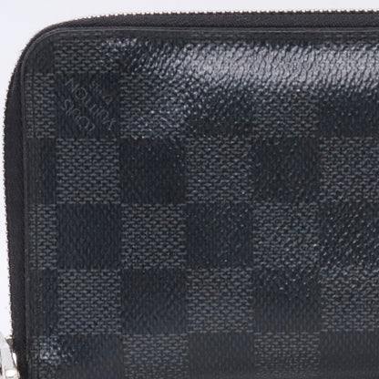 LOUIS VUITTON Monogram Eclipse Zippy Wallet Black Size F