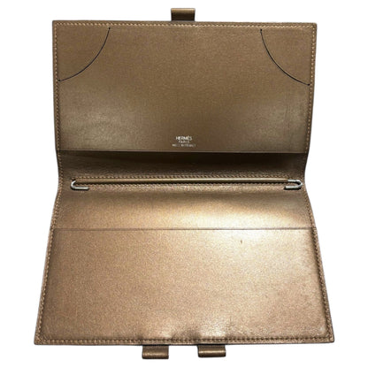 HERMES Agenda Vision Leather Cover Brown 2004