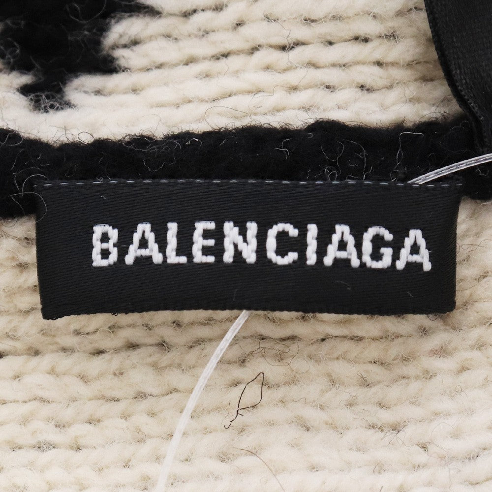 BALENCIAGA 19AW Allover Logo Beanie Black Size F