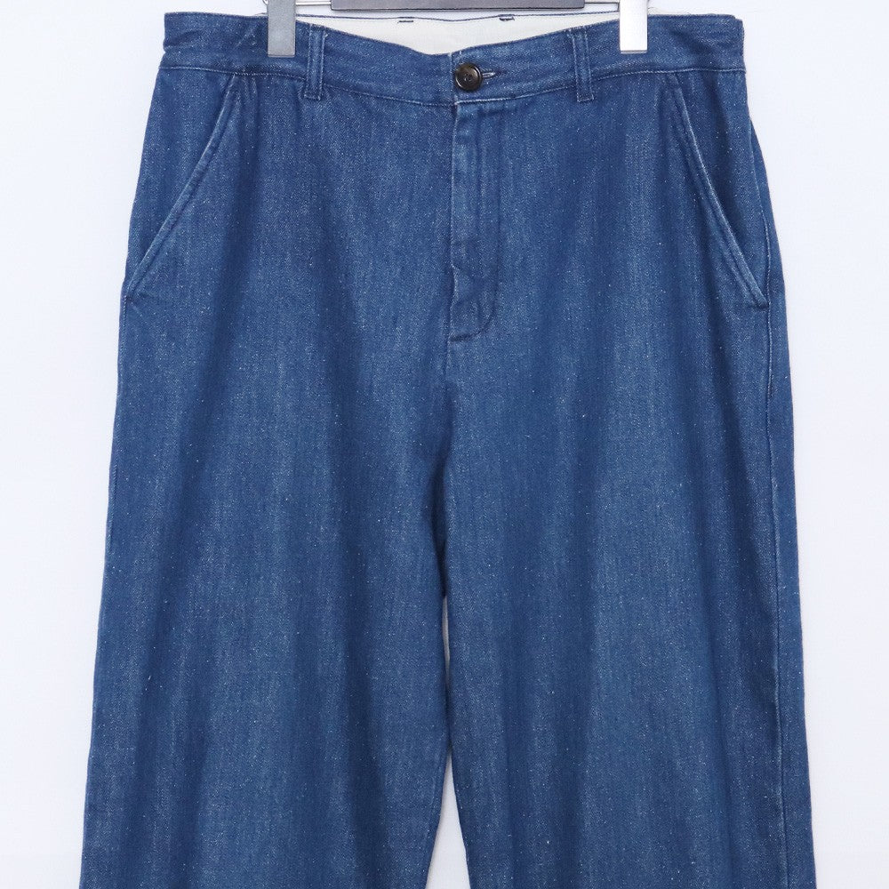 GUCCI Washed Organic Denim Jeans Indigo Size 48
