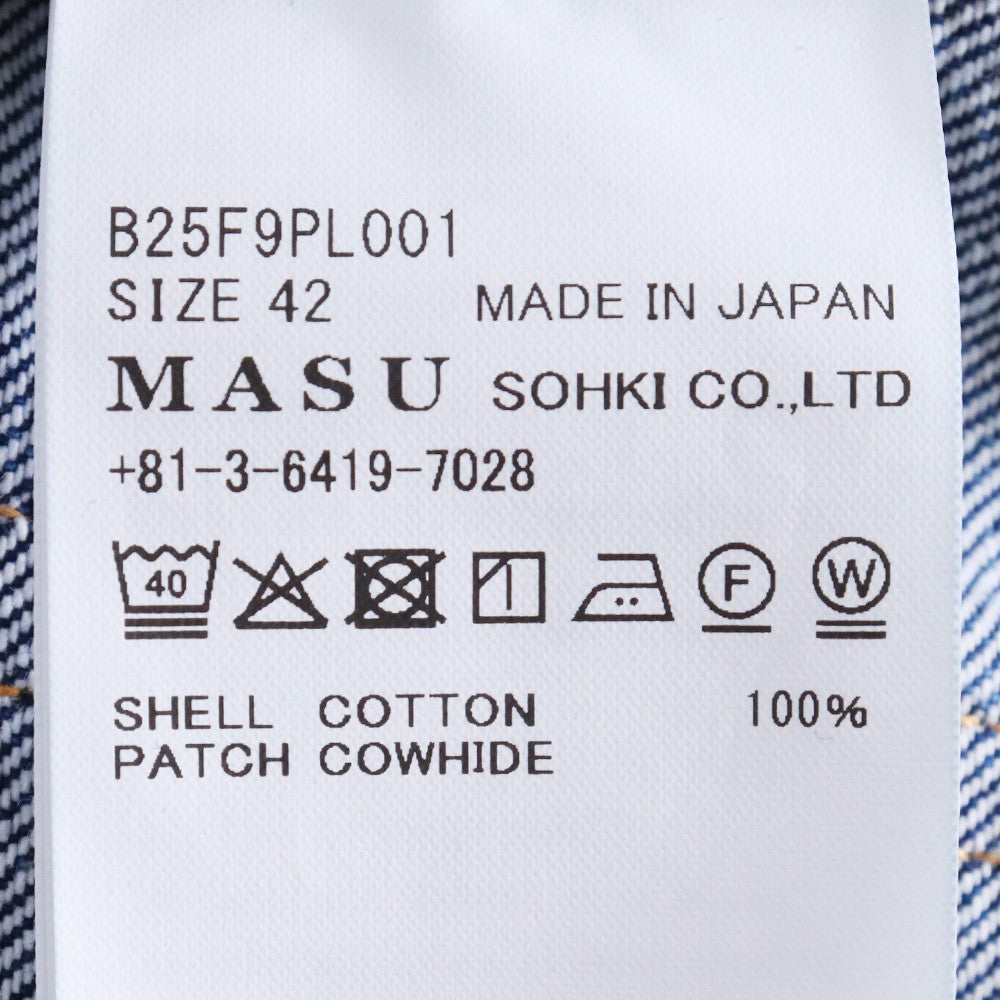MASU 25AW MB Baggy Indigo Denim Jeans Size 42