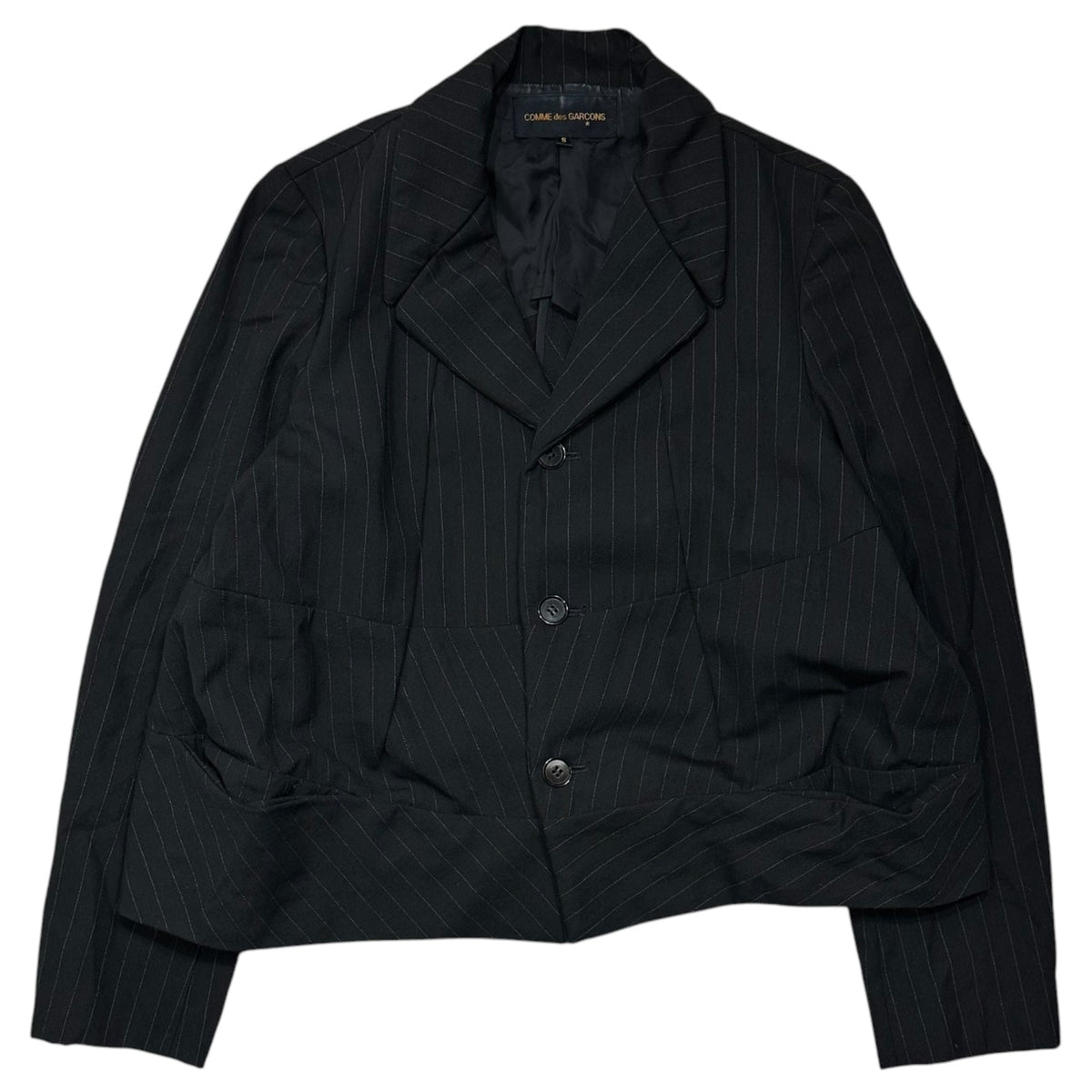 COMME des GARCONS 93SS Wool Gabardine Striped Jacket Size S