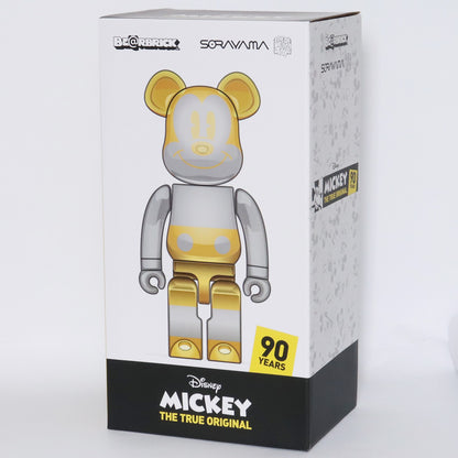 BE@RBRICK Future Mickey Sorayama Silver Yellow Size 1000%