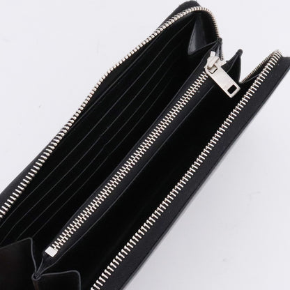 SAINT LAURENT Cassandra Zip Around Long Wallet Black Size F