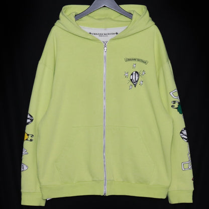 CHROME HEARTS Matty Boy PPO Chain Game Hoodie Green Size XL