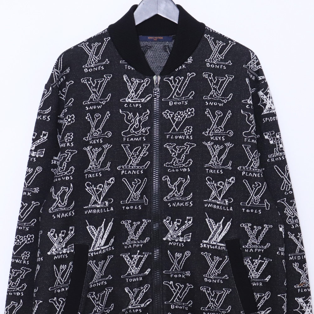 Louis Vuitton 21SS LV Cartoon Jacquard Zip Blouson Size L