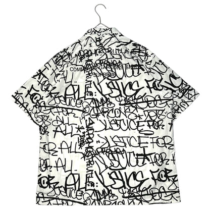 Supreme x CDG SHIRT 18AW Graphic Shirt White/Black Size L