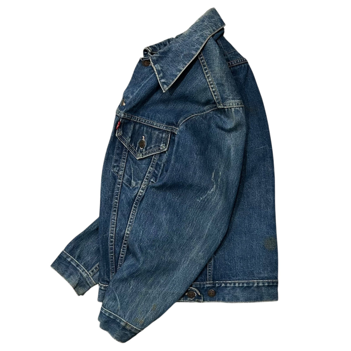 Levi's 60s Vintage 558 Big E Long Jacket Indigo Size 38