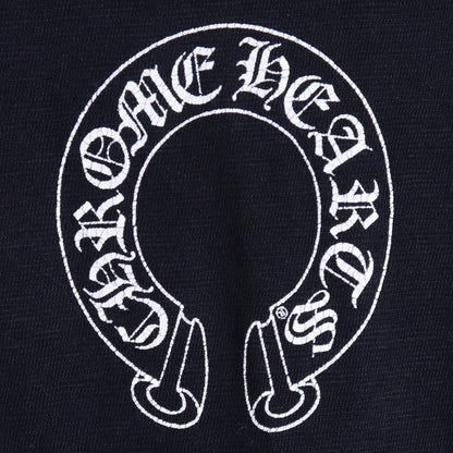CHROME HEARTS Old Scroll Logo Raglan Long Sleeve T-Shirt Black Size S