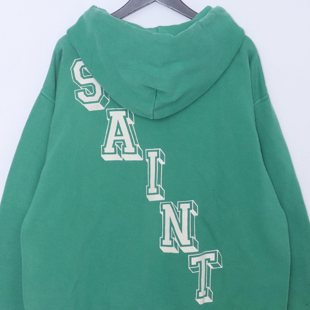 SAINT MICHAEL 22AW Angel Hoodie Green Size XL