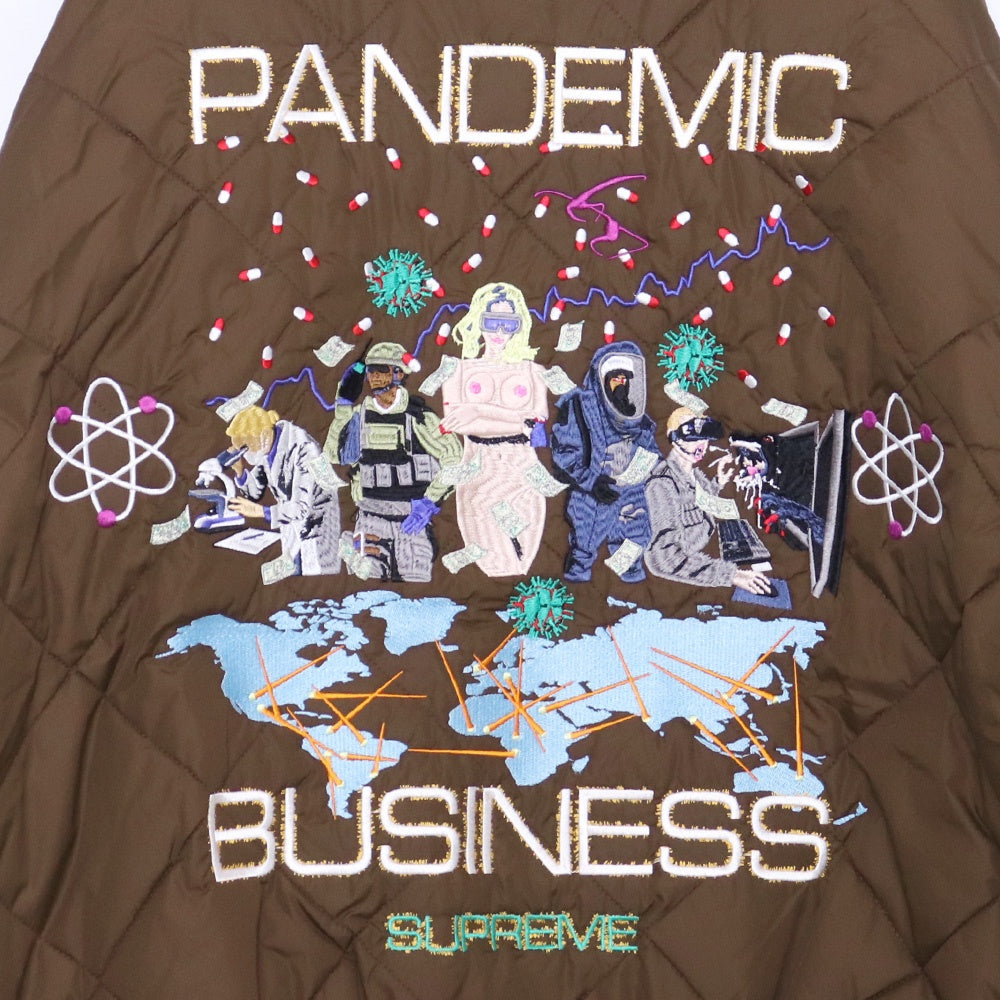 Supreme 24AW AOI Quilted Work Jacket Brown Size L